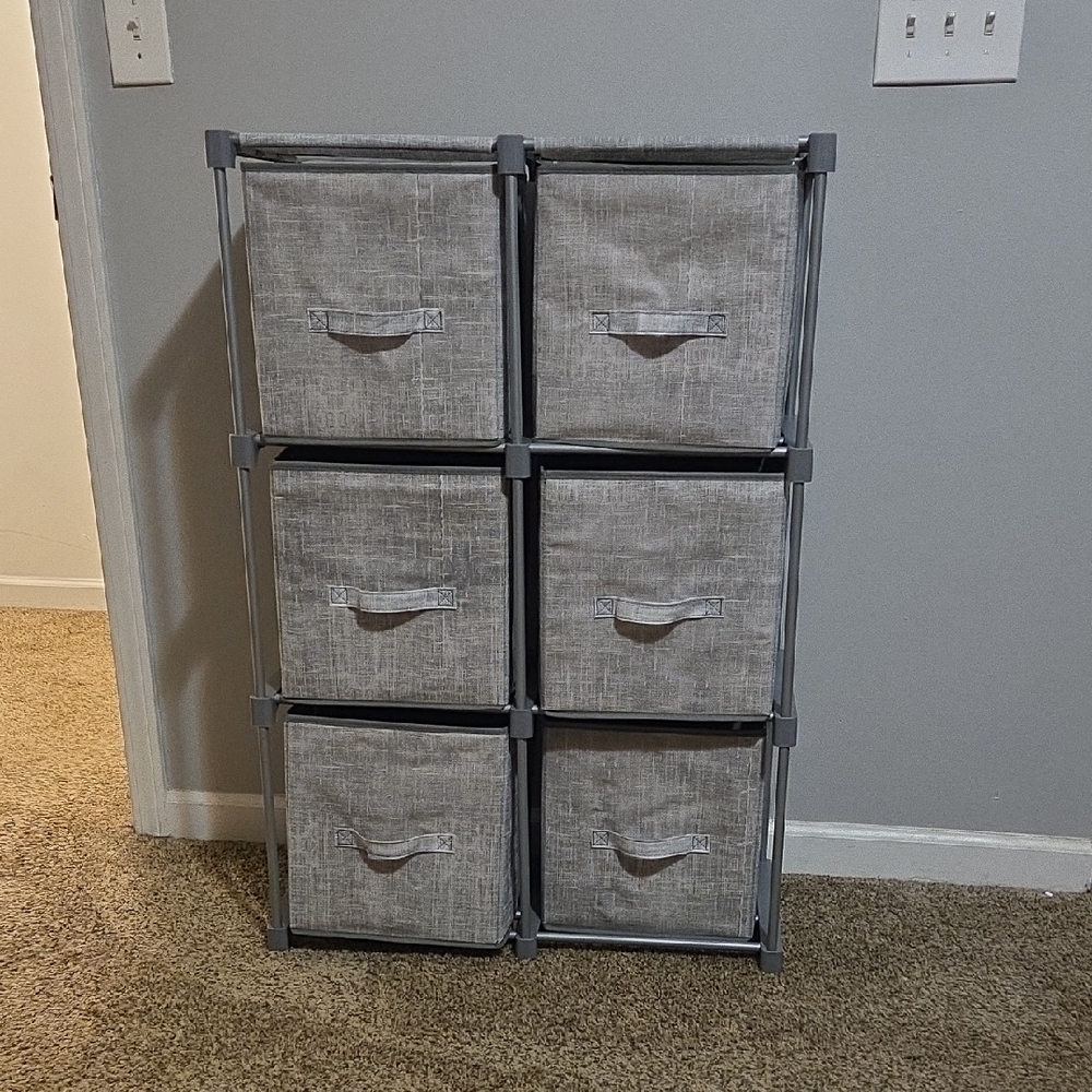 Gray Storage Cube Organizer